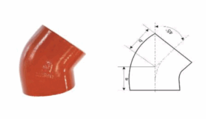 Отвод 45°
